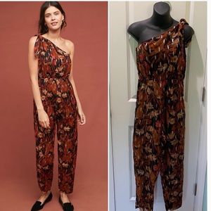 Maeve Anthropologie Kyoto Floral Jumpsuit